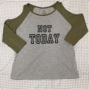 Cold-Shoulder T-Shirt with Print